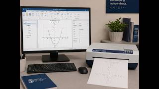 آلة حاسبة Desmos الرسومية للطلاب المكفوفين | إنشاء الرسوم البيانية ثم طباعتها بنظام بارز باستخدام... screenshot 3