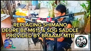 REPLACING SHIMANO DEORE BL-M615 BRAKE AND SDG SADDLE PROVIDED BY BRAAAP MTB