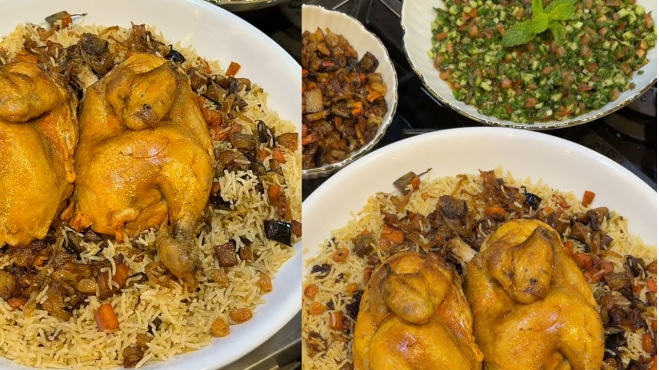 حشو مجبوس الدجاج بطريقة بنت الهاشمي