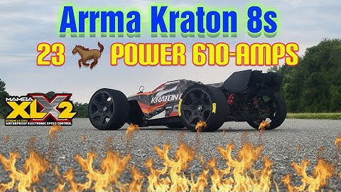 114mph Arrma Kraton 8s 23 horsepower 610amps XLX2-TPpower-WFO-CNHL-GoneBanannas