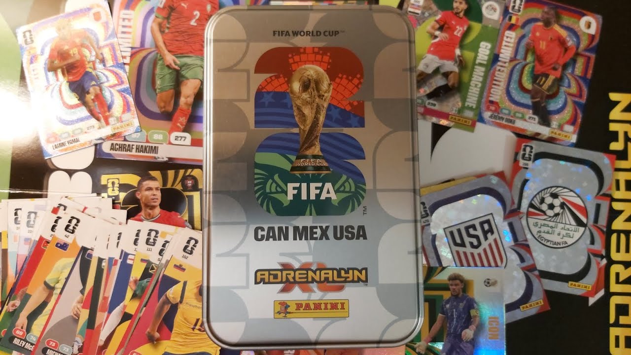 Panini Fifa World Cup 2026 Adrenalyn XL- nagy fémdoboz bontás