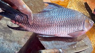 Big Rohu Fish Cleaning &amp; Cutting By Expert Fish Cutter | Amazing Cutting Skills Bangladesh