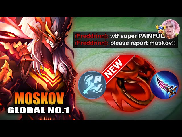 THANK YOU MOONTON FOR THIS NEW MOSKOV ONE SHOT BUILD AND EMBLEM!🔥 ( INSANE DAMAGE! ) - MLBB class=