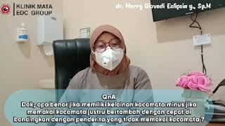 KACAMATA BISA MENAMBAH MINUS PADA MATA? [FAKTA/MITOS]