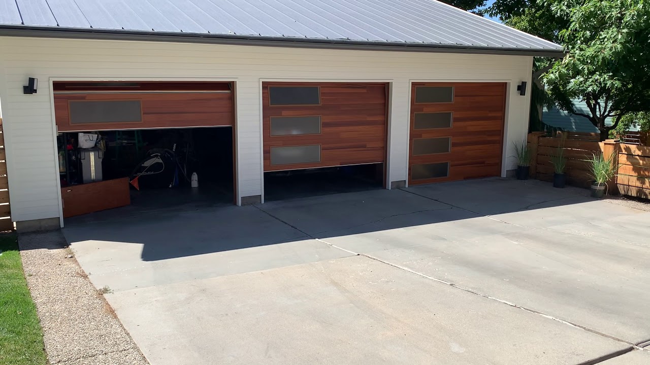 Garage door store Boise. CHI cedar planked doors. YouTube