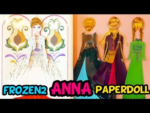 paperdoll ☆겨울왕국2 안나종이인형 개봉기☆ 페이퍼아트 스톱모션 엘사인형☆frozen2 anna paperdolls