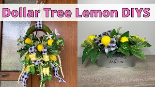 Dollar Tree Lemon DIYS/Lemon DIY Home Decor/Giveaway