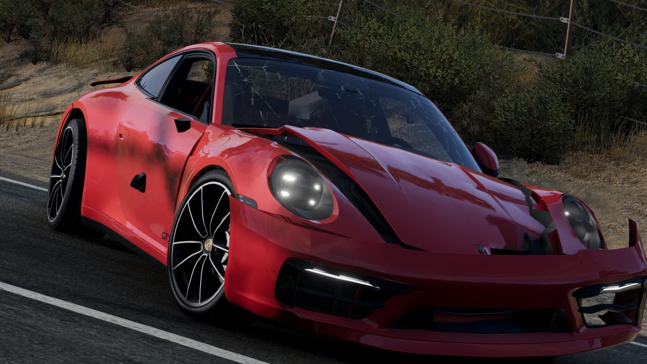 The Porsche 911 (992) Carrera 4 GTS didn't go according to plan... BeamNG Drive