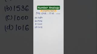 New Number Analogy Logic 🔥 Solve Questions Faster! #numberanalogy #reasoning #aptitude #exams #maths