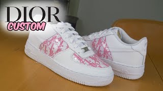 nike air force 1 x christian dior custom