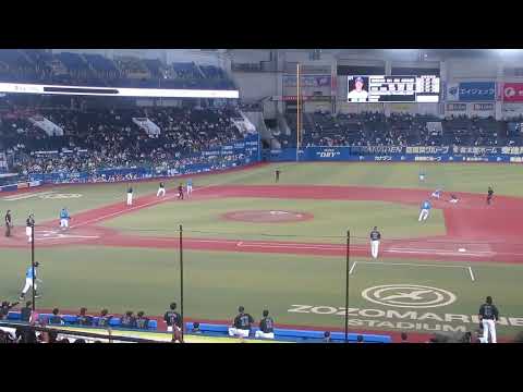 荻野貴司ダメ押しの2点タイムリーツーベース!　22.9.8　千葉ロッテ対北海道日本ハム