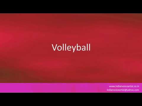 How to pronounce the word(s) "Volleyball". - YouTube