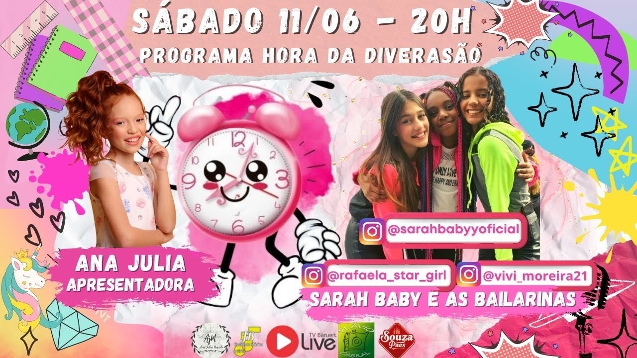 Sarah Baby E As Bailarinas | Programa Hora Da Diversão