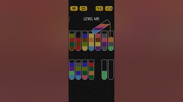 Water sort puzzle level 481