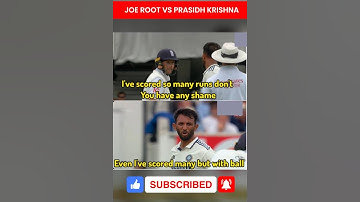 Joe Root Vs Prasidh Krishna #cricket #indvseng #test #fight #joeroot #prasidhkrishna #viral #shorts