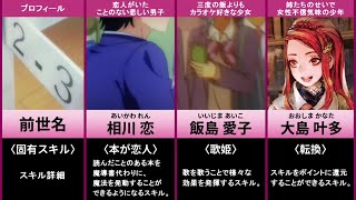 【蜘蛛ですが、なにか？】転生者の固有スキル 一覧