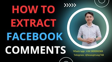 How To Extract Facebook Comments | Export From Post, Video To Excel