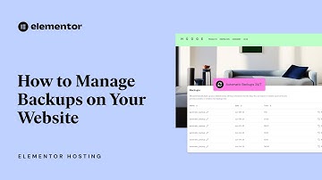 How to Manage Backups in Elementor Hosting: A Step-by-Step Guide