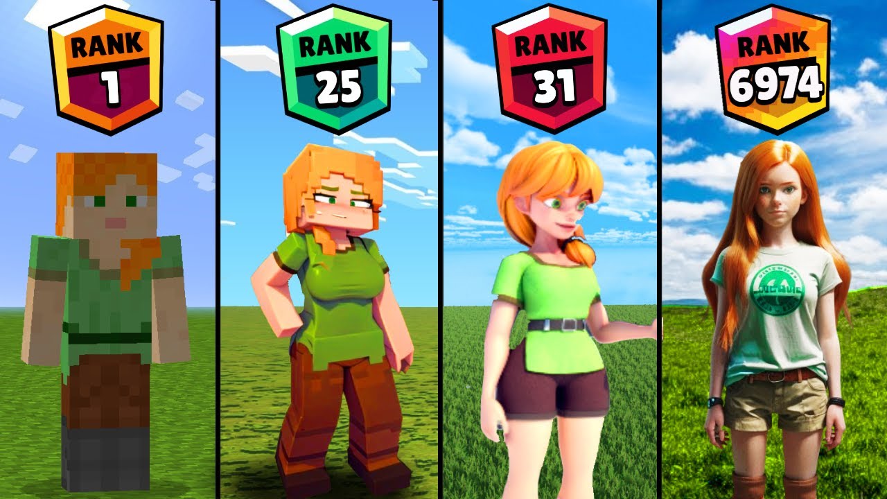 minecraft with different ranks - BIG compilation - YouTube
