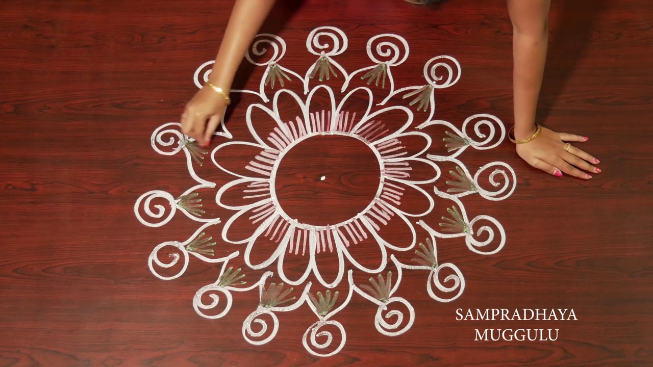 New year rangoli design 2020 | New year muggulu 2020 | Happy new ...