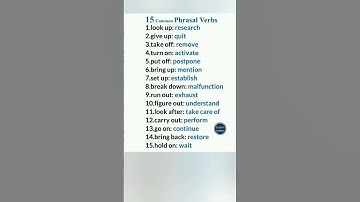 15 Phrasal Verbs For Everyday Life | Phrasal Verbs #shorts #englishvocabulary #spokenenglish