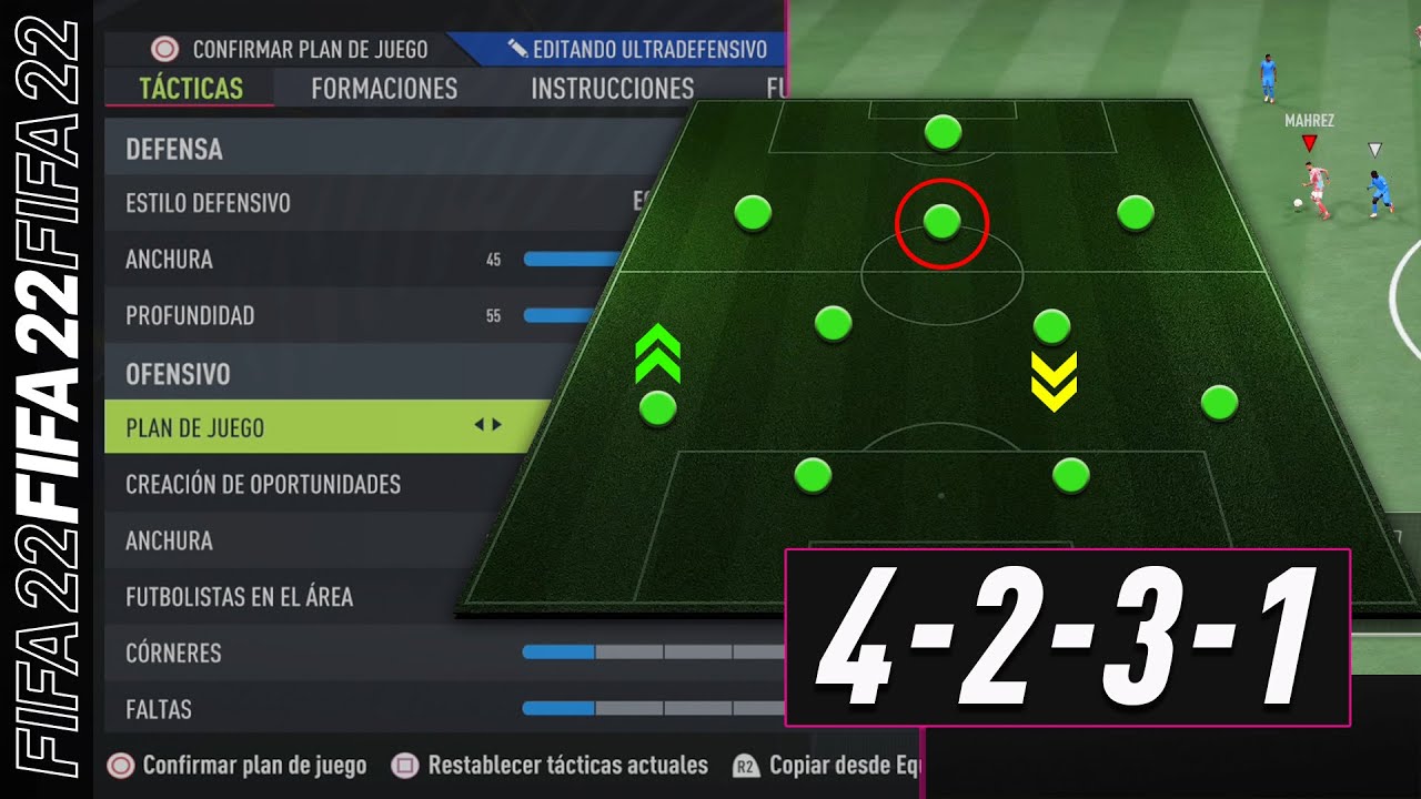 Fifa 22 Como Jugar Con Formacion 4231 Paso A Paso Tacticas E Instrucciones Youtube