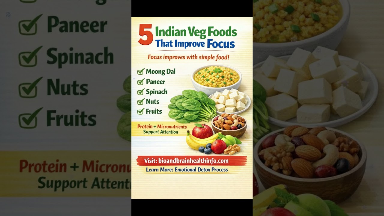 5 Indian Veg Foods That Supercharge Focus | Boost Memory & Brain Power Naturally