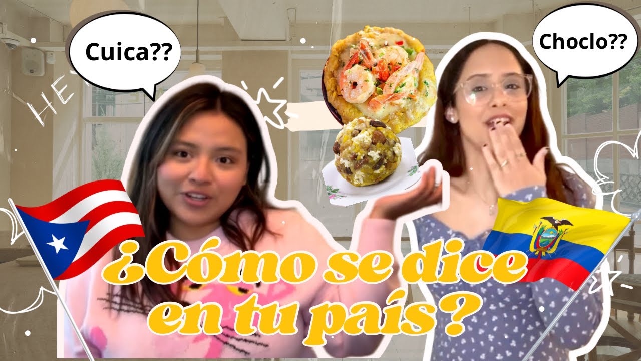 ¿Cómo se dice en tu país? 🇪🇨🇵🇷❤️