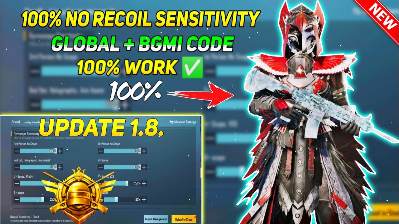 🥶 NEW SETTINGS AFTER NEW UPDATE 1.8.0 || OF PUBG MOBILE AND BGMI | Pubg Mobile Best Settings