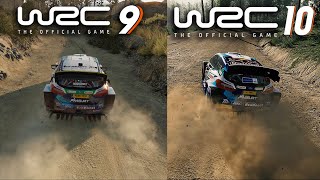 WRC 10 vs WRC 9 | graphics, sound, physics | 4k 60fps