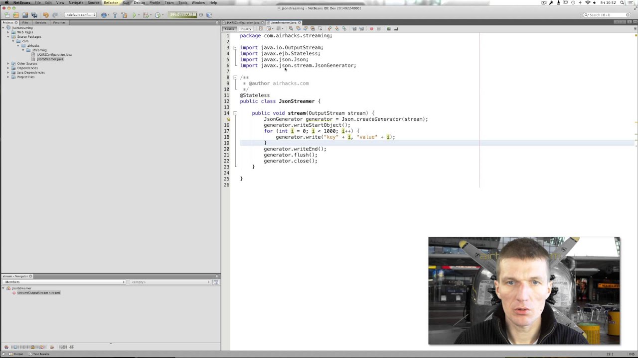 JSON Streaming With JAXRS 2.0 YouTube