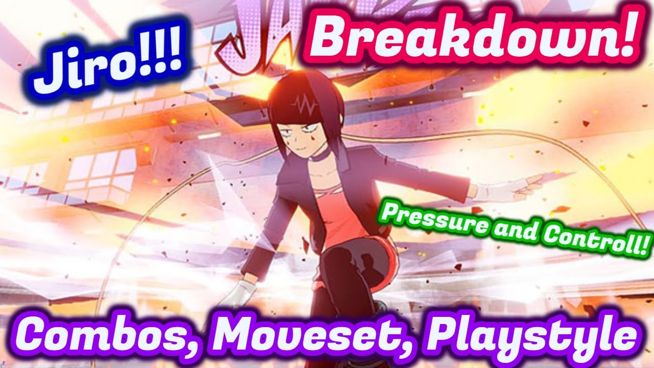 Jiro Breakdown! Combos/Moveset Showcase! My Hero Ones Justice 2