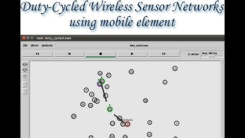 Coverage and Connectivity in Duty-Cycled Wireless Sensor Networks using Mobile Element NS2 Project