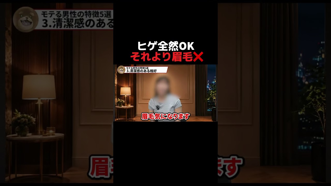 ヒゲ全然OK それより眉毛×｜全編はYouTubeで「相葉たつや」で検索🔍 #恋人 #恋愛相談 #恋愛心理学 #会話術 #相葉たつや