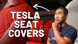 BEST Red Seat Covers For Your Tesla Model Y  TESBROS