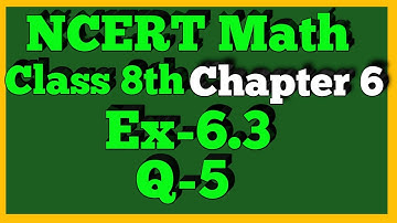 Q 5-Ex 6.3-Square and Square Roots-NCERT Maths Class 8th-Chapter6