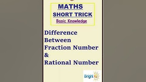 CBSE/NCERT Math Class 7  | Basic Knowledge - 9  | Fraction & Rational Number #BrightIQ