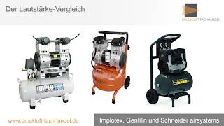 Implotex Kompressor im Vergleich mit Gentilin & Schneider airsystems I DF Druckluft Fachhandel