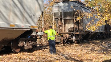 Spoorwegwissel! Werken aan een graanspoor. Eindelijk wordt er weer graan per spoor vervoerd! 100 ...