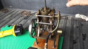 Large Brass Oscillating Steam Engine