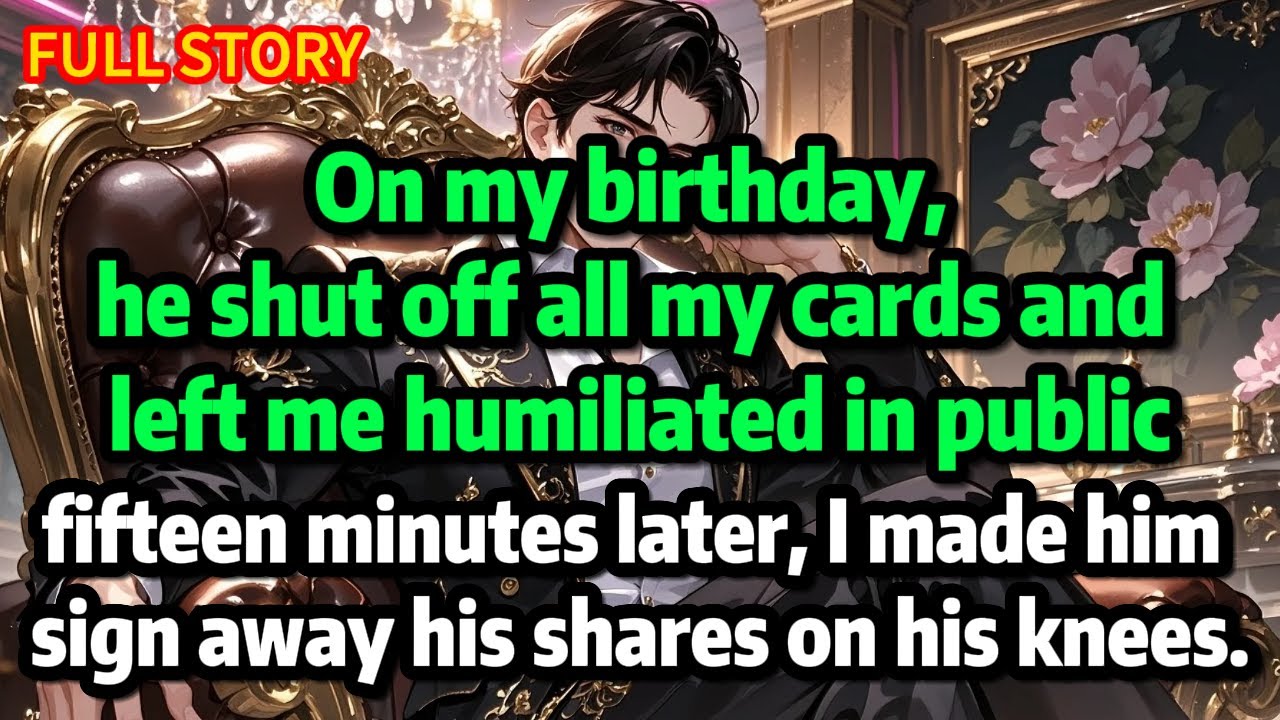 On my birthday, he shut off all my cards and left me humiliated in public—fifteen minutes later.....
