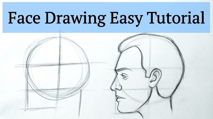 How To Draw Stick Figure Profiles — 3/4 or Full Side Profile
