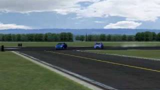 Drifting in rFactor and crash a car