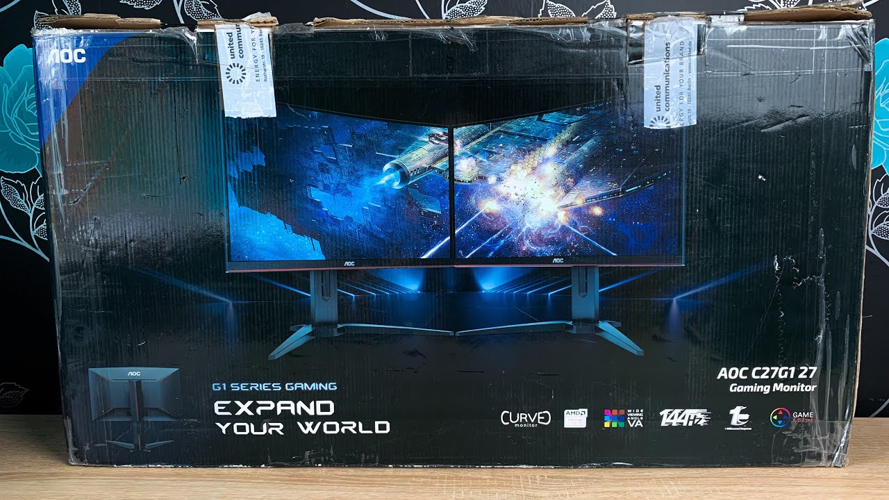Aoc C27g1 Curved Gaming Monitor Unboxing First Look Youtube
