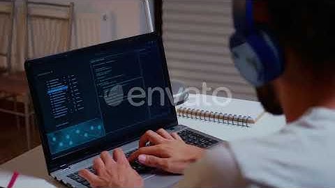 Hacker Typing on the Computer at Night | Stock Footage - Envato elements