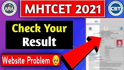 MHTCET 2021 Result Declared || Check Your Result ✅||