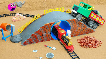 DIY Construction Science Project Build Overpass to Avoid Traffic Collisions with Trains