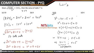 NIMCET 2018 - Computer Awareness Section | NIMCET PYQ Solutions | NITsbits NIMCET Coaching