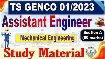 TS GENCO AE Mechanical Section A Study material for all Mechanical aspirants by SRINIVASMech