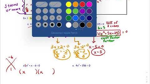 HA2 5.5b Video (Solving Polynomial Equations by Factoring)